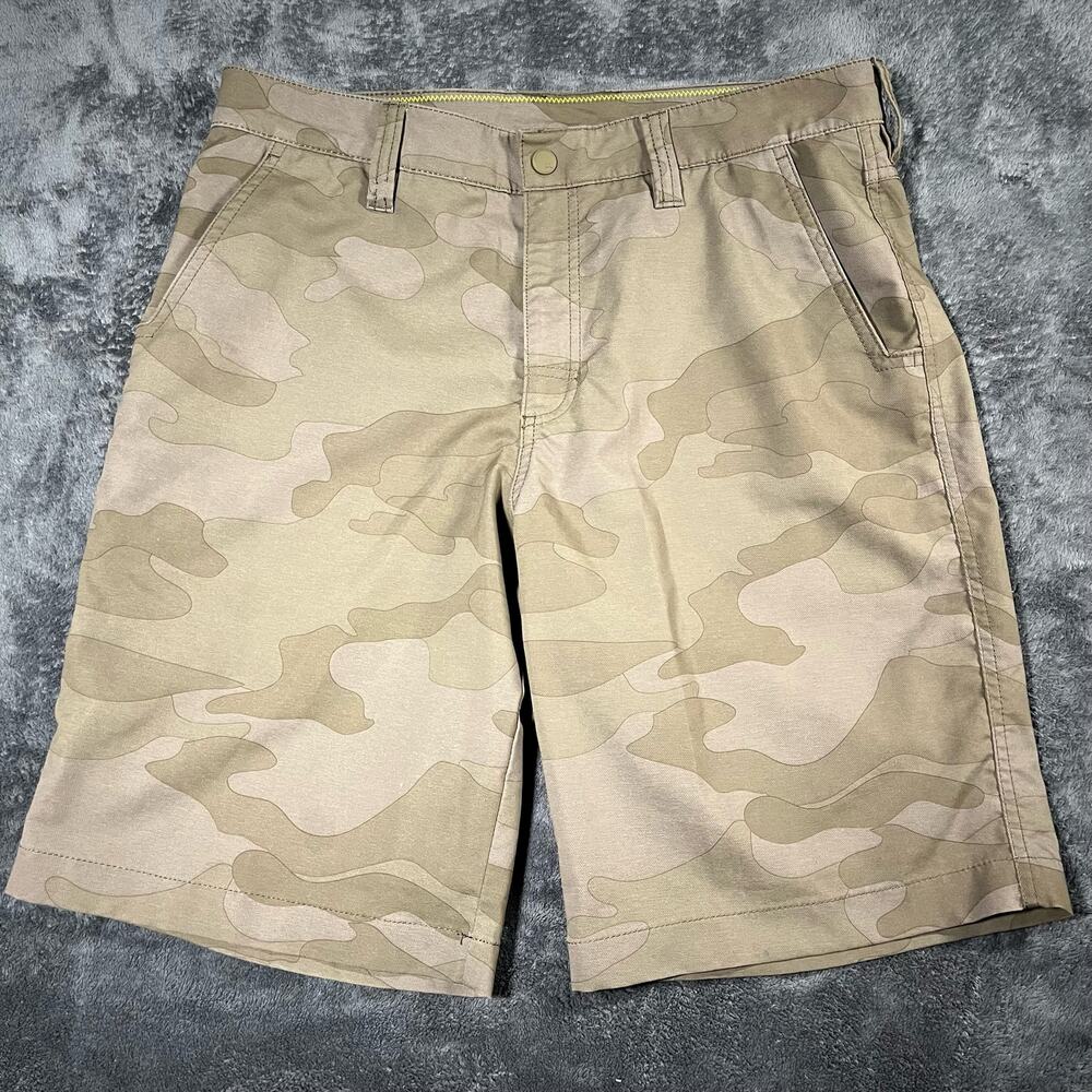 Y2K Alpine Design Camo Polyblend Shorts Sz 34